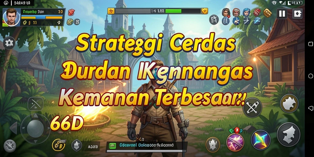 Tampilan menarik dari gameplay strategi di 66D.