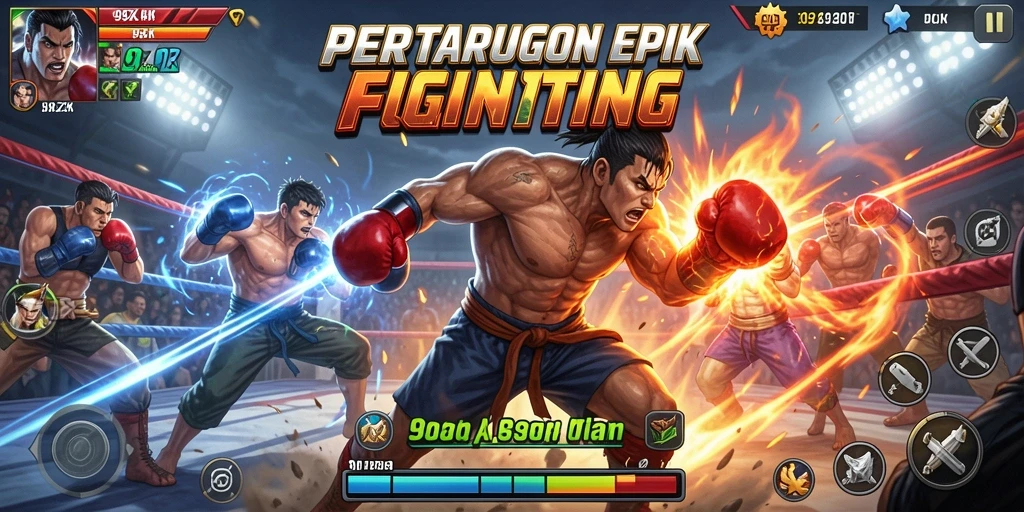 Tampilan gameplay 99ZK yang mendebarkan dan penuh aksi.