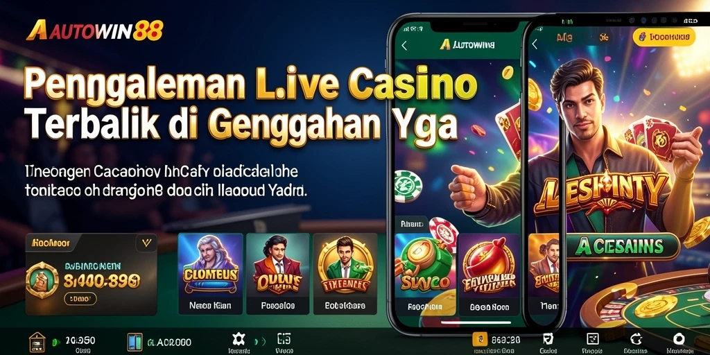 Tampilan menarik dari gameplay Live Casino di AUTOWIN88.