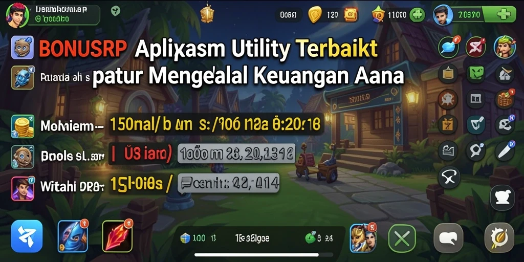 Tampilan utama aplikasi BONUSRP dengan fitur pengelolaan keuangan.