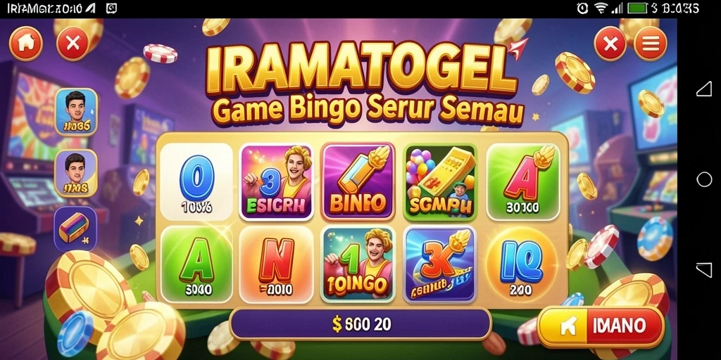 Tampilan gameplay seru dan interaktif dari IRAMATOGEL.