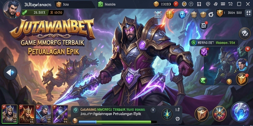 Tampilan gameplay JUTAWANBET yang menakjubkan dengan karakter dan petualangan seru.