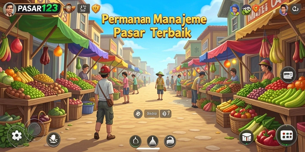 Tampilan gameplay menarik dan interaktif dari PASAR123.