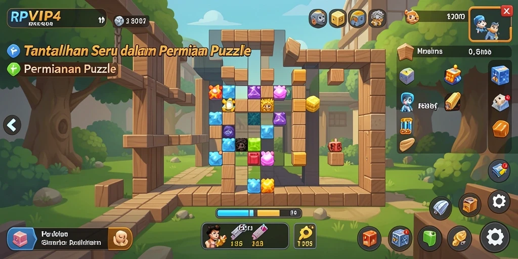Tampilan menarik gameplay RPVIP4 dengan berbagai tantangan puzzle.
