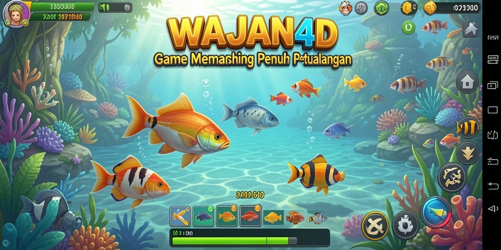 Tangkapan ikan besar dalam gameplay seru WAJAN4D.